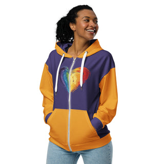 Hoodie Zip Up Eco-Friendly Unisex Fit Jacket Sweatshirt Hoodie