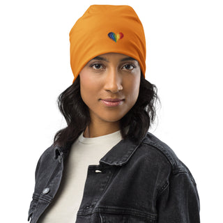 Beanie Hat by Ellen Jean Orange Warm Durable Lightweight Beanie Hat