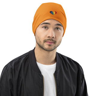 Beanie Hat by Ellen Jean Orange Warm Durable Lightweight Beanie Hat