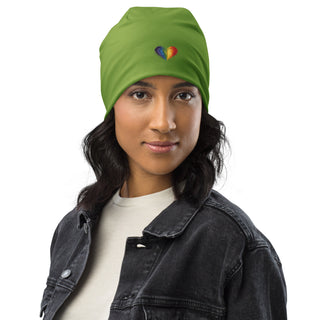 Beanie Hat by Ellen Jean Green Warm Durable Lightweight Beanie Hat