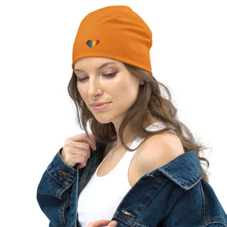 Beanie Hat by Ellen Jean Orange Warm Durable Lightweight Beanie Hat