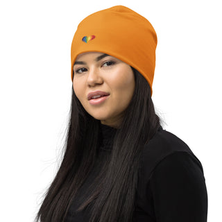 Beanie Hat by Ellen Jean Orange Warm Durable Lightweight Beanie Hat