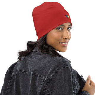 Beanie Hat by Ellen Jean Red Warm Durable Lightweight Beanie Hat