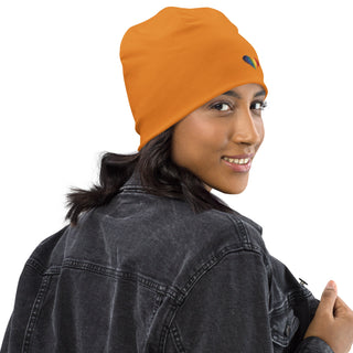 Beanie Hat by Ellen Jean Orange Warm Durable Lightweight Beanie Hat