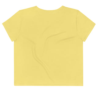 Yellow Crop Top T-Shirt by Ellen Jean