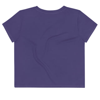 Purple Crop Top T-Shirt by Ellen Jean