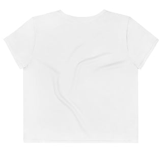 White Crop Top T-Shirt by Ellen Jean