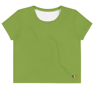 Green Crop Top T-Shirt by Ellen Jean