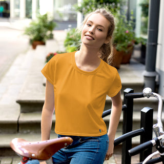 Orange Crop Top T-Shirt by Ellen Jean