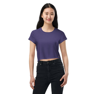 Purple Crop Top T-Shirt by Ellen Jean