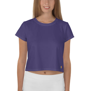 Purple Crop Top T-Shirt by Ellen Jean