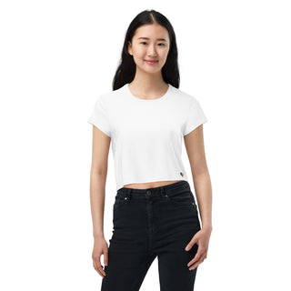 White Crop Top T-Shirt by Ellen Jean