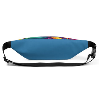 Blue "Radiate Love, Embrace Kindness" Fanny Pack Crossbody Bag