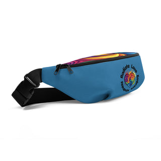 Blue "Radiate Love, Embrace Kindness" Fanny Pack Crossbody Bag