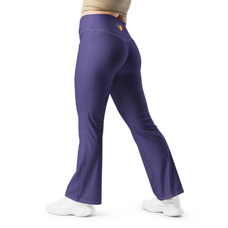 Leggings Butt-Lifting High Waist Eco Friendly Purple Flare Pants