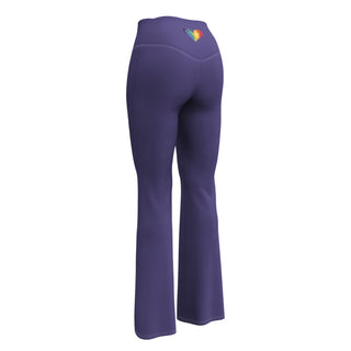 Leggings Butt-Lifting High Waist Eco Friendly Purple Flare Pants