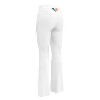 Leggings Butt-Lifting High Waist Eco Friendly White Flare Pants