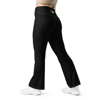 Leggings Butt-Lifting High Waist Eco Friendly Black Flare Pants