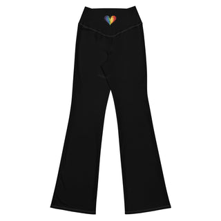 Leggings Butt-Lifting High Waist Eco Friendly Black Flare Pants