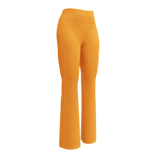 Leggings Butt-Lifting High Waist Eco Friendly Orange Flare Pants