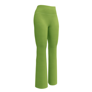 Leggings Butt-Lifting High Waist Eco Friendly Green Flare Pants