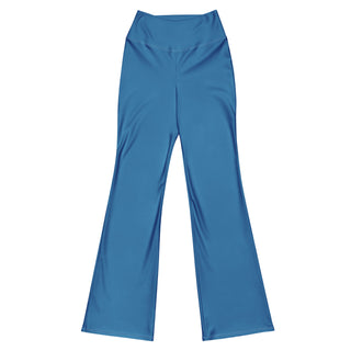 Leggings Butt-Lifting High Waist Eco Friendly Blue Flare Pants