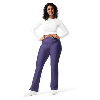 Leggings Butt-Lifting High Waist Eco Friendly Purple Flare Pants