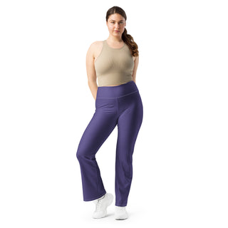 Leggings Butt-Lifting High Waist Eco Friendly Purple Flare Pants