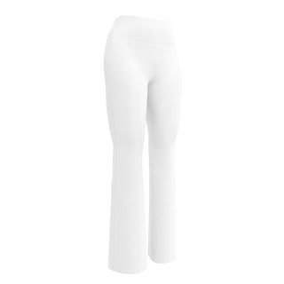 Leggings Butt-Lifting High Waist Eco Friendly White Flare Pants