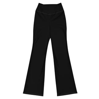 Leggings Butt-Lifting High Waist Eco Friendly Black Flare Pants