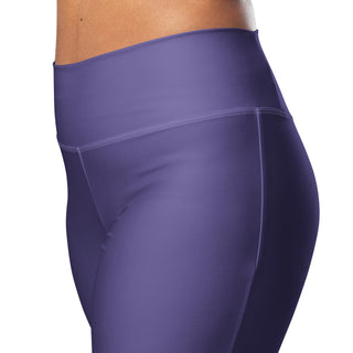 Leggings Butt-Lifting High Waist Eco Friendly Purple Flare Pants