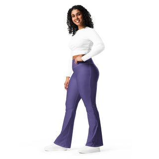 Leggings Butt-Lifting High Waist Eco Friendly Purple Flare Pants