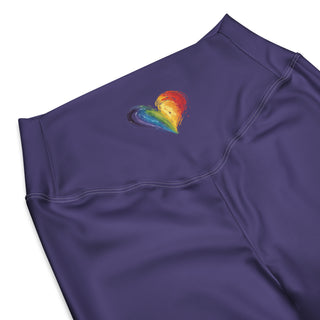 Leggings Butt-Lifting High Waist Eco Friendly Purple Flare Pants