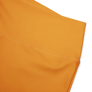 Leggings Butt-Lifting High Waist Eco Friendly Orange Flare Pants