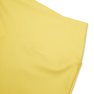 Leggings Butt-Lifting High Waist Eco Friendly Yellow Flare Pants