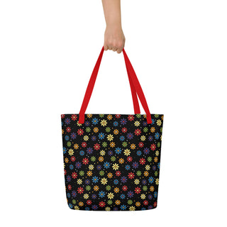 Large Floral Tote Bag 16"x20"