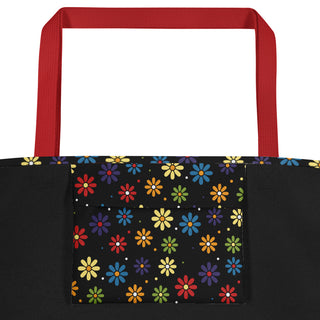 Large Floral Tote Bag 16"x20"