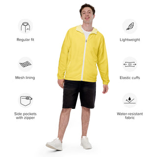 Windbreaker Yellow Regular Unisex Fit Jacket