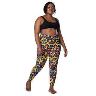 Leggings High Waist with Pockets Colorful Vibrant Pants