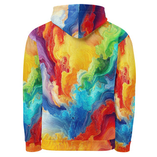 Sweatshirt Colorful Rainbow Abstract Eco Friendly Unisex Fit Hoodie