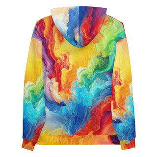 Sweatshirt Colorful Rainbow Abstract Eco Friendly Unisex Fit Hoodie