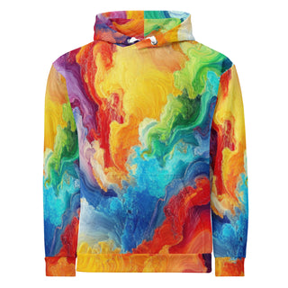 Sweatshirt Colorful Rainbow Abstract Eco Friendly Unisex Fit Hoodie