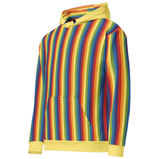 Sweatshirt Rainbow Striped Eco Friendly Unisex Fit Hoodie