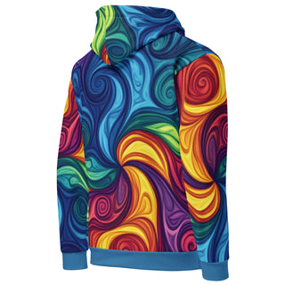 Sweatshirt Colorful Rainbow Abstract Eco Friendly Unisex Fit Hoodie