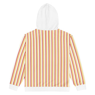 Hoodie Zip Up Eco-Friendly Unisex Fit Striped Jacket Sweatshirt Hoodie