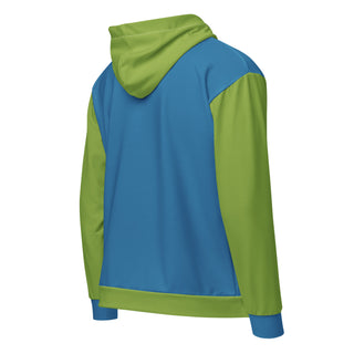 Hoodie Zip Up Eco-Friendly Unisex Fit Green Blue Jacket Sweatshirt Hoodie