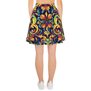 Skater Skirt Vibrant Designer Short Circle Flare Skirt