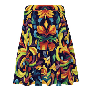 Skater Skirt Vibrant Designer Short Circle Flare Skirt