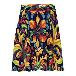 Skater Skirt Vibrant Designer Short Circle Flare Skirt