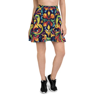 Skater Skirt Vibrant Designer Short Circle Flare Skirt